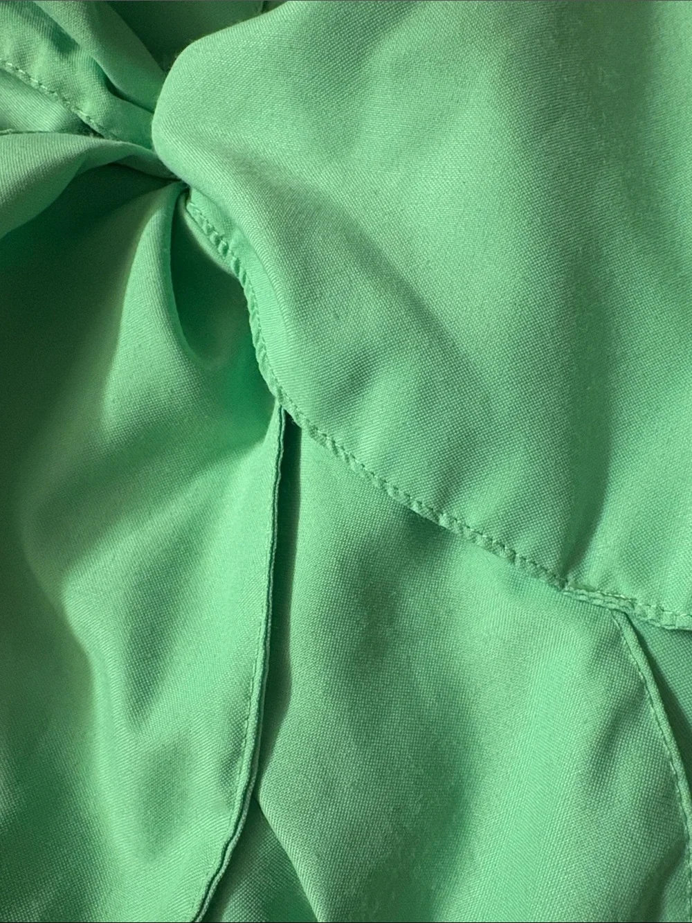 Habitual Girls Green Bow Front Tiered Party Dress Size 14